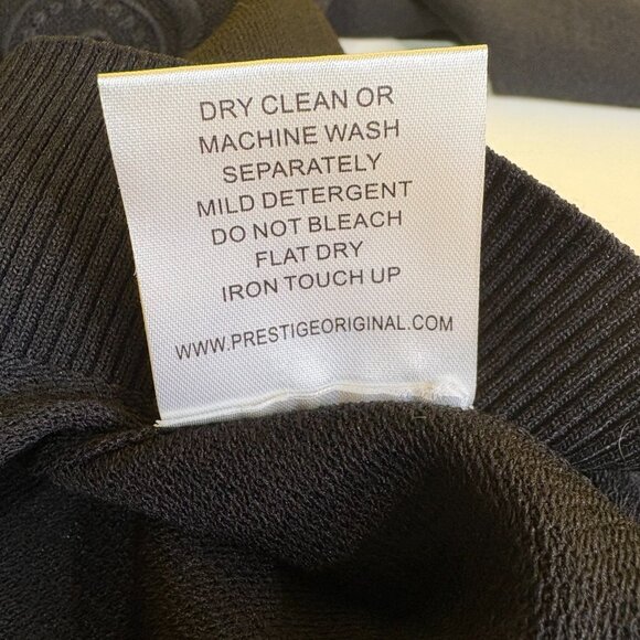 Prestige Original Mens Full Zip Collar T Shirt Size 4X Black Lace Paisley Dressy - Picture 6 of 10